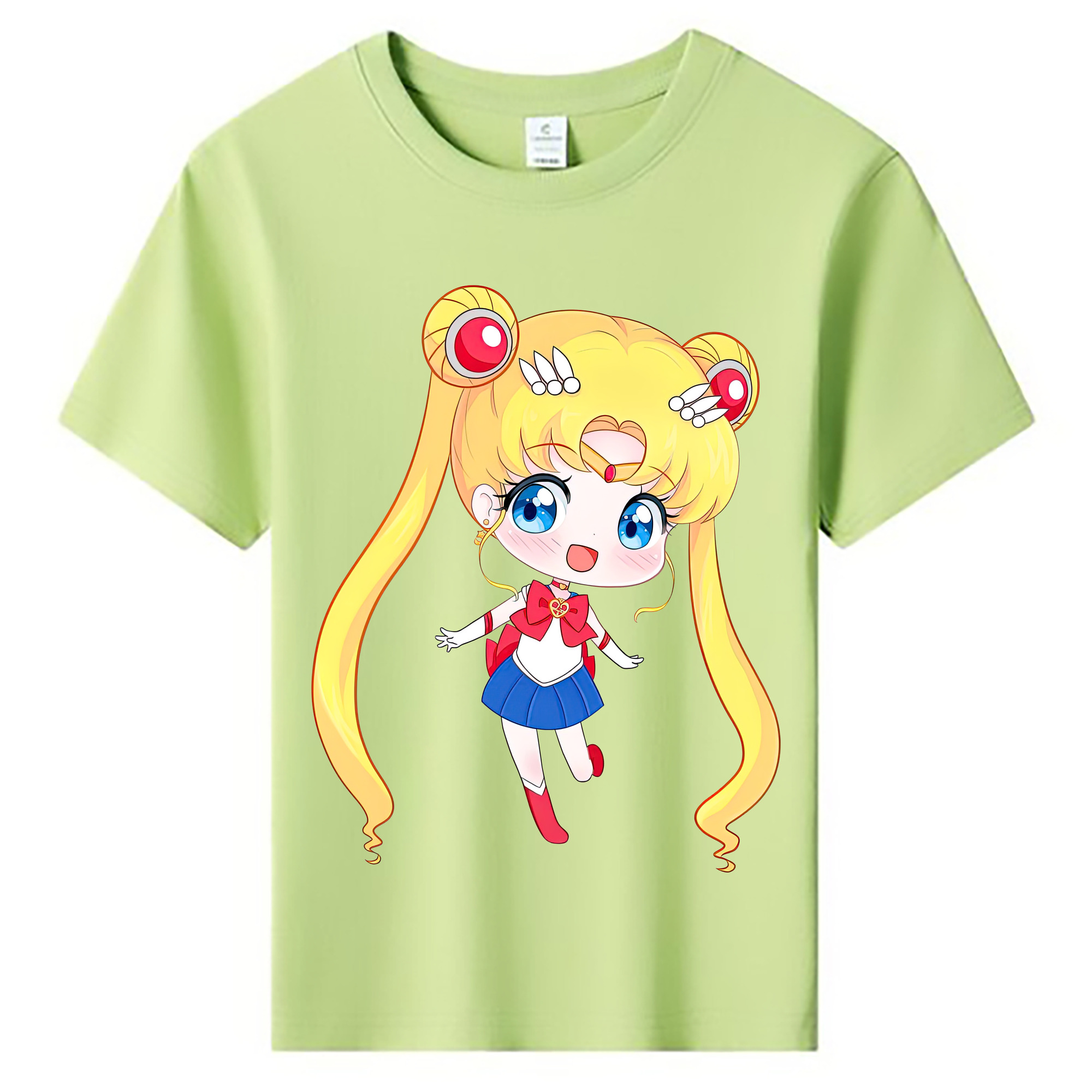 （画像用） 美少女戦士セーラームーン 月野 うさぎ つきの うさぎ Sailor Moon Tsukino Usagi 綿100％キッズTシャツ（フロントプリント）
